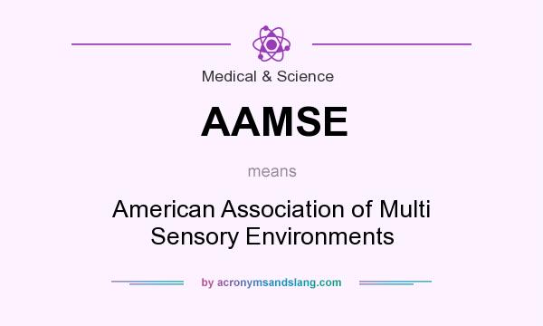 What does AAMSE mean? It stands for American Association of Multi Sensory Environments