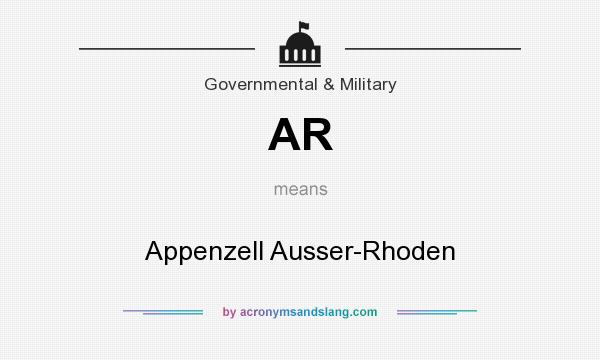 What does AR mean? It stands for Appenzell Ausser-Rhoden