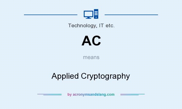 What does AC mean? It stands for Applied Cryptography