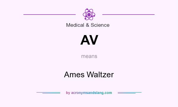 What does AV mean? It stands for Ames Waltzer