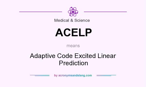 What does ACELP mean? It stands for Adaptive Code Excited Linear Prediction