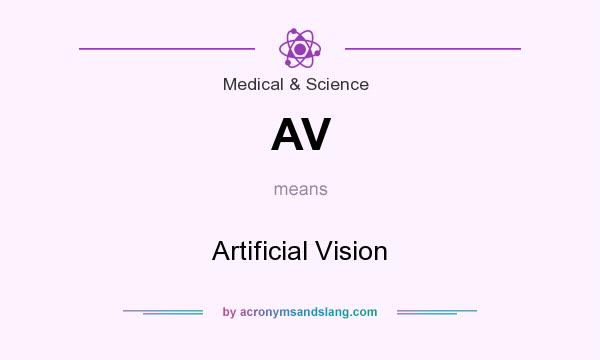 What does AV mean? It stands for Artificial Vision