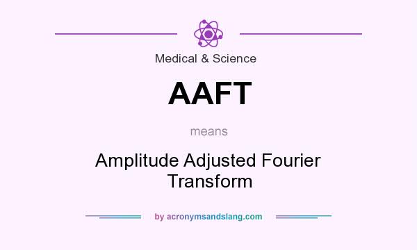 What does AAFT mean? It stands for Amplitude Adjusted Fourier Transform