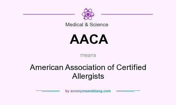 What does AACA mean? It stands for American Association of Certified Allergists