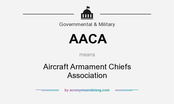 What does AACA mean? It stands for Aircraft Armament Chiefs Association