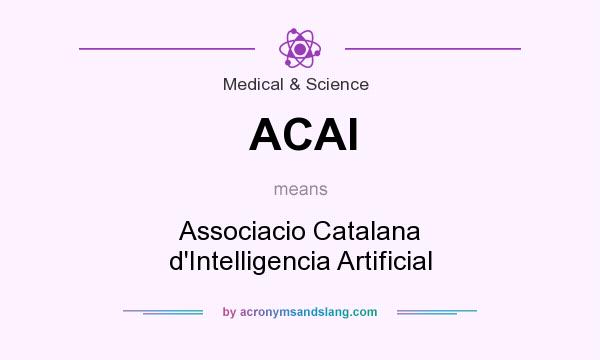 What does ACAI mean? It stands for Associacio Catalana d`Intelligencia Artificial