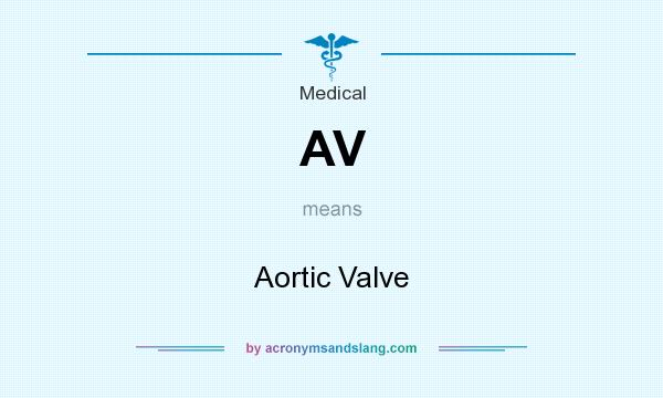 What does AV mean? It stands for Aortic Valve