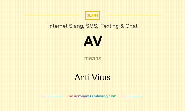 What does AV mean? It stands for Anti-Virus