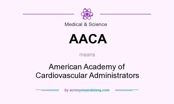 What does AACA mean? It stands for American Academy of Cardiovascular Administrators