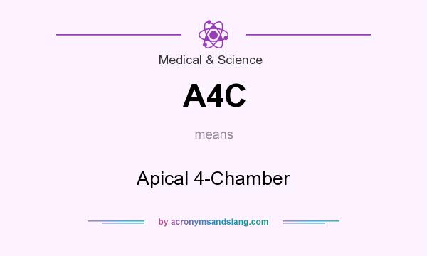 What does A4C mean? It stands for Apical 4-Chamber