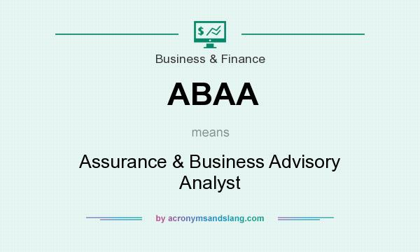 What does ABAA mean? It stands for Assurance & Business Advisory Analyst