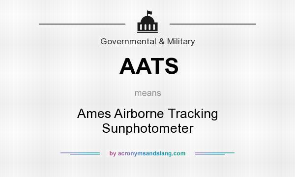 What does AATS mean? It stands for Ames Airborne Tracking Sunphotometer