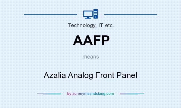 What does AAFP mean? It stands for Azalia Analog Front Panel