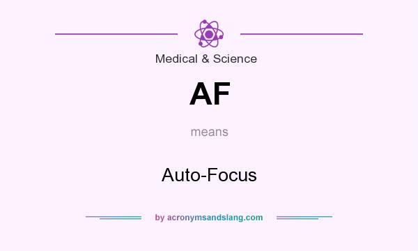 What does AF mean? It stands for Auto-Focus