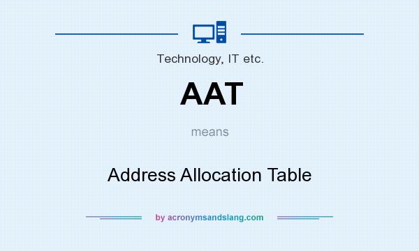 What does AAT mean? It stands for Address Allocation Table