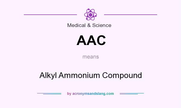 What does AAC mean? It stands for Alkyl Ammonium Compound
