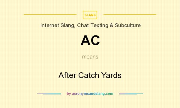 What does AC mean? It stands for After Catch Yards