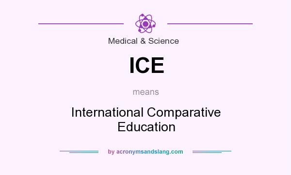 What does ICE mean? It stands for International Comparative Education