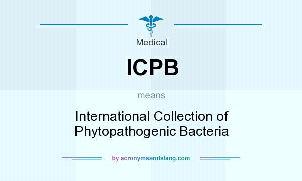 What does ICPB mean? It stands for International Collection of Phytopathogenic Bacteria