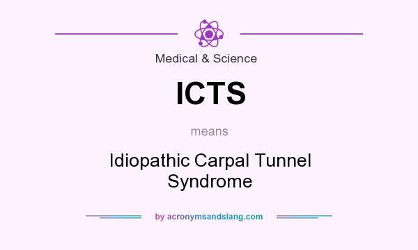 What does ICTS mean? It stands for Idiopathic Carpal Tunnel Syndrome