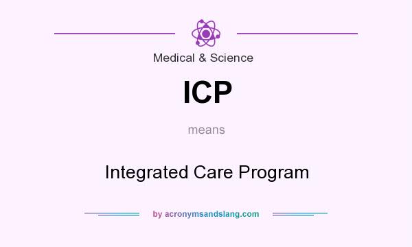 What does ICP mean? It stands for Integrated Care Program
