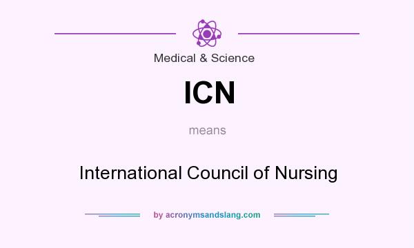 What does ICN mean? It stands for International Council of Nursing