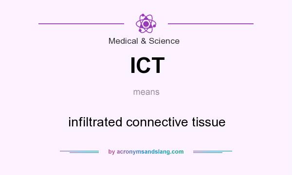 What does ICT mean? It stands for infiltrated connective tissue