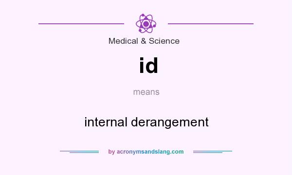 What does id mean? It stands for internal derangement