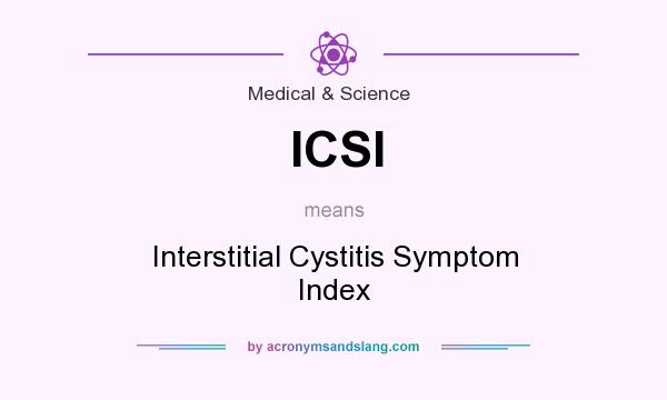 What does ICSI mean? It stands for Interstitial Cystitis Symptom Index