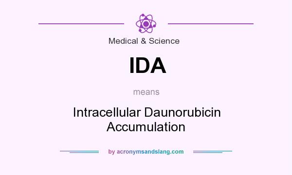 What does IDA mean? It stands for Intracellular Daunorubicin Accumulation