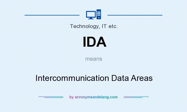 What does IDA mean? It stands for Intercommunication Data Areas