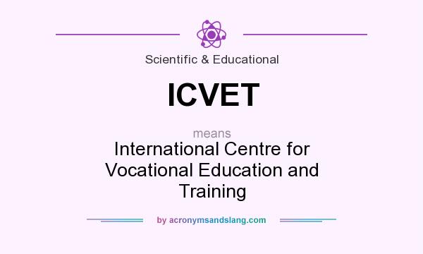 What does ICVET mean? It stands for International Centre for Vocational Education and Training