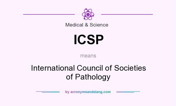 What does ICSP mean? It stands for International Council of Societies of Pathology