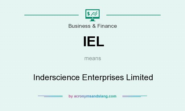 What does IEL mean? It stands for Inderscience Enterprises Limited