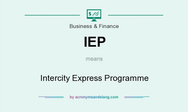 What does IEP mean? It stands for Intercity Express Programme
