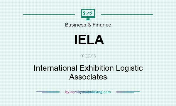 What does IELA mean? It stands for International Exhibition Logistic Associates