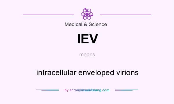 What does IEV mean? It stands for intracellular enveloped virions