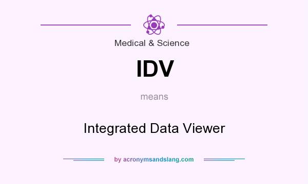 What does IDV mean? It stands for Integrated Data Viewer