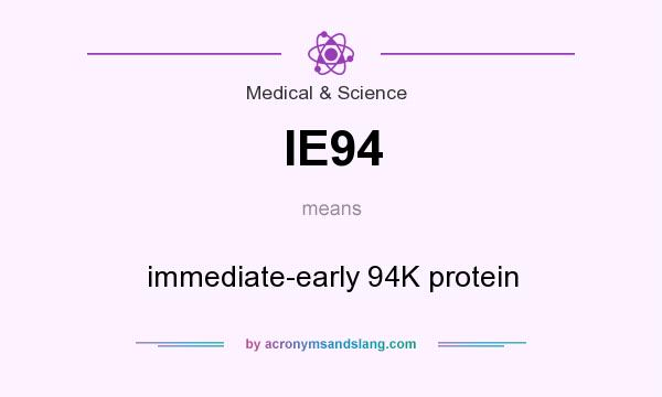 What does IE94 mean? It stands for immediate-early 94K protein