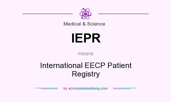 What does IEPR mean? It stands for International EECP Patient Registry