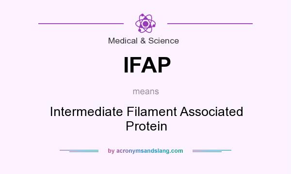 What does IFAP mean? It stands for Intermediate Filament Associated Protein