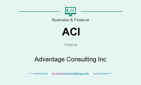 What does ACI mean? It stands for Advantage Consulting Inc
