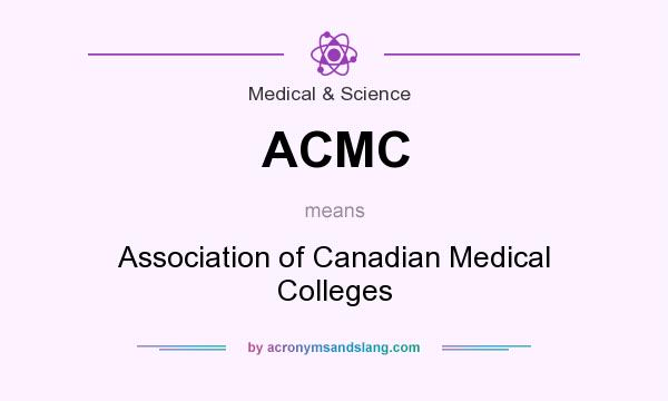 What does ACMC mean? It stands for Association of Canadian Medical Colleges