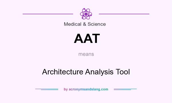 What does AAT mean? It stands for Architecture Analysis Tool