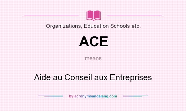 What does ACE mean? It stands for Aide au Conseil aux Entreprises