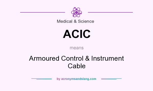What does ACIC mean? It stands for Armoured Control & Instrument Cable