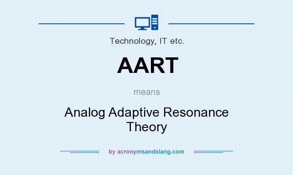 What does AART mean? It stands for Analog Adaptive Resonance Theory