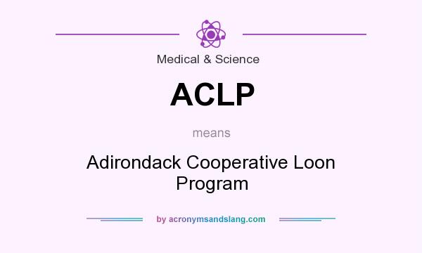 What does ACLP mean? It stands for Adirondack Cooperative Loon Program