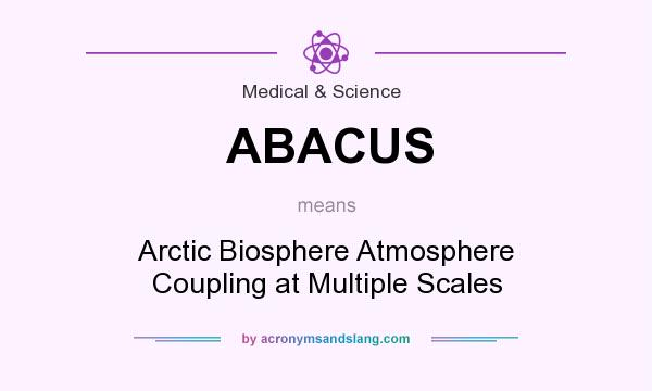 What does ABACUS mean? It stands for Arctic Biosphere Atmosphere Coupling at Multiple Scales