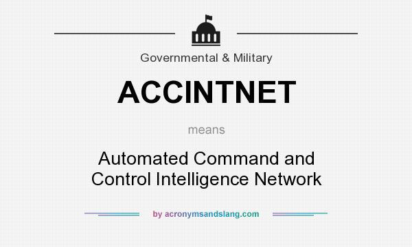 What does ACCINTNET mean? It stands for Automated Command and Control Intelligence Network